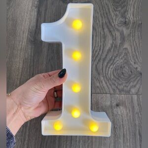 Number 1 Light - White